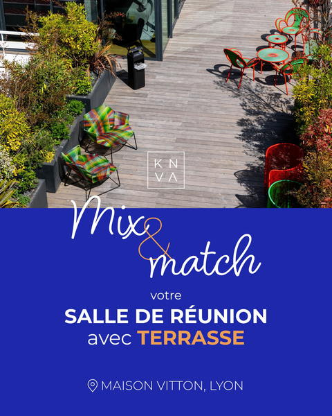 Prenez l'air durant votre prochain séminaire 🔆

Laissez-vous conquérir par l’ambiance unique des terrasses de la Maison Vitton, et profitez d’un service de restauration et d’animation sur-mesure pour apporter une dynamique différente à votre évènement.

Contactez-nous sur notre site ➡️ https://lyon.knva.fr/espaces

#maisonvitton #séminairelyon #terrasselyon #rooftoplyon